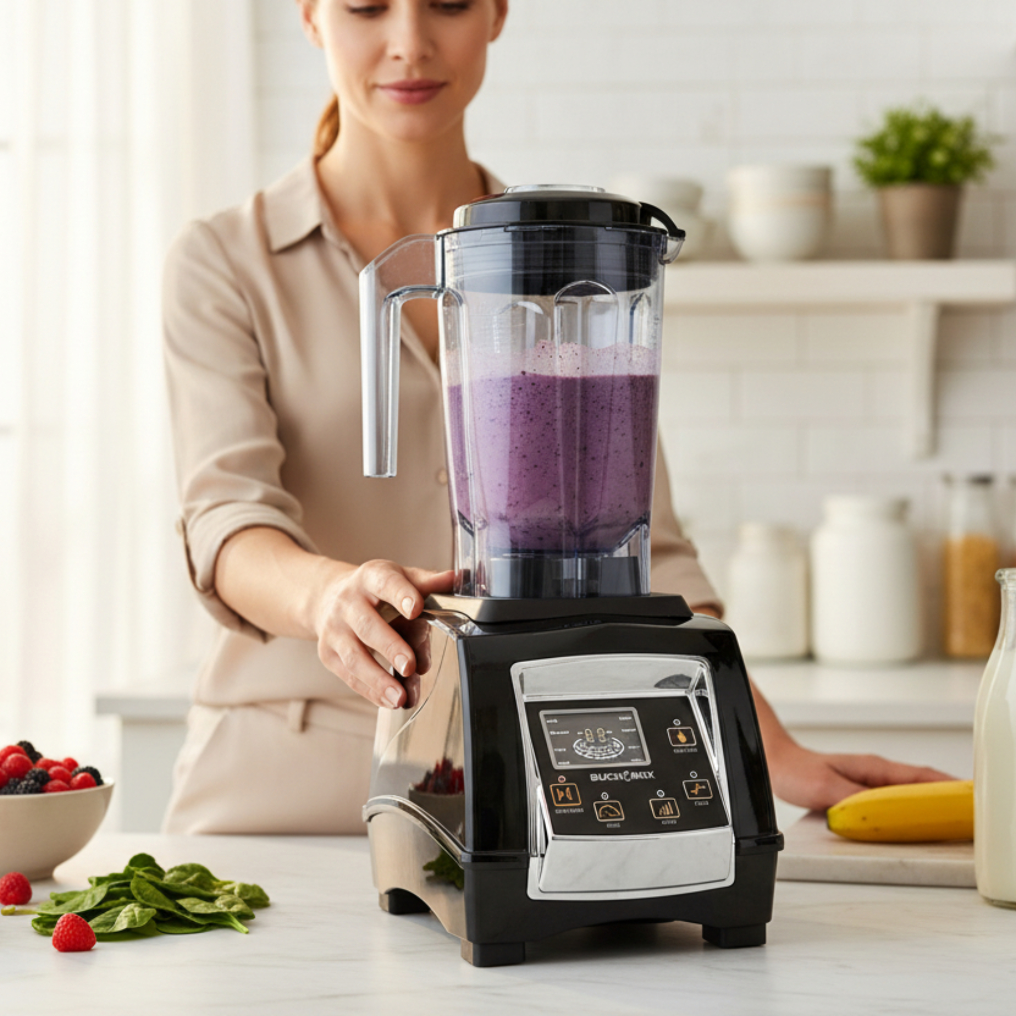 Powerful Ultra Heavy Duty Blender - Cast Iron Made -BPA Free
