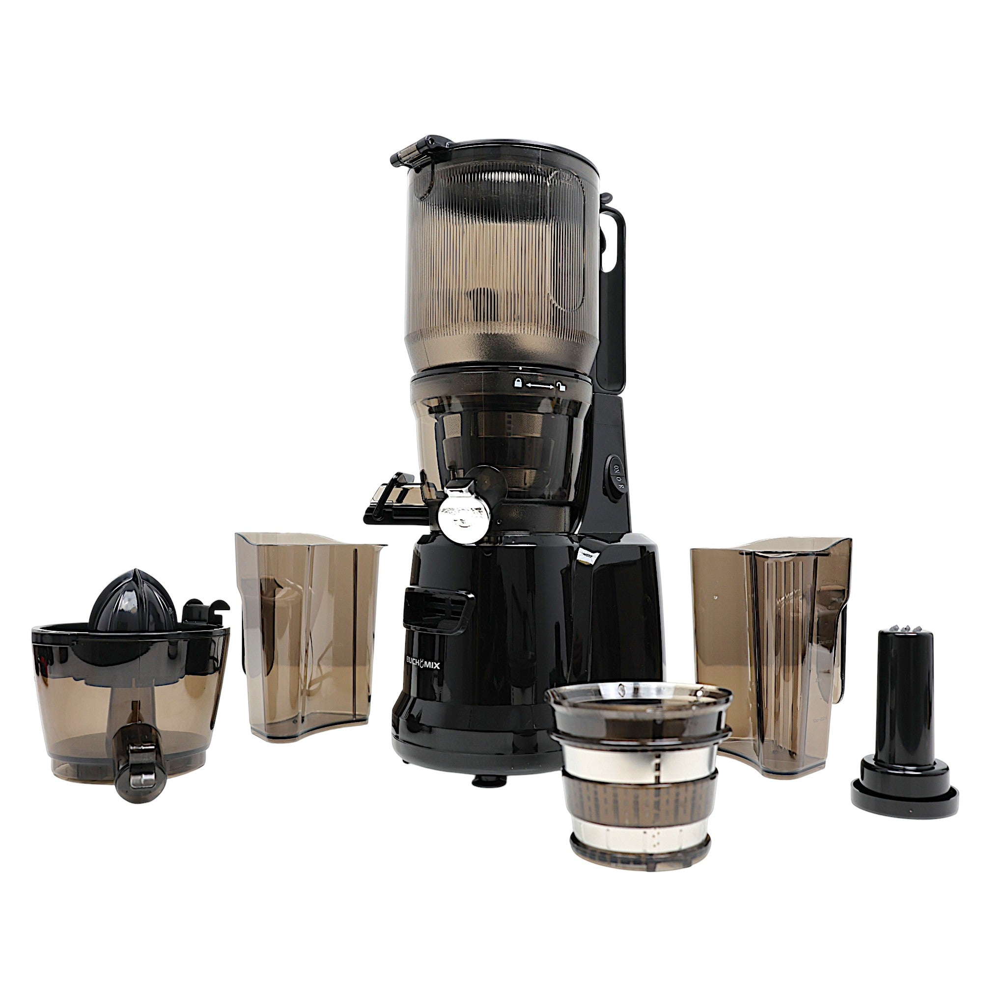 Hands Free Cold Pressed Batch Juicer Heavy Duty Motor with Citrus Juicer