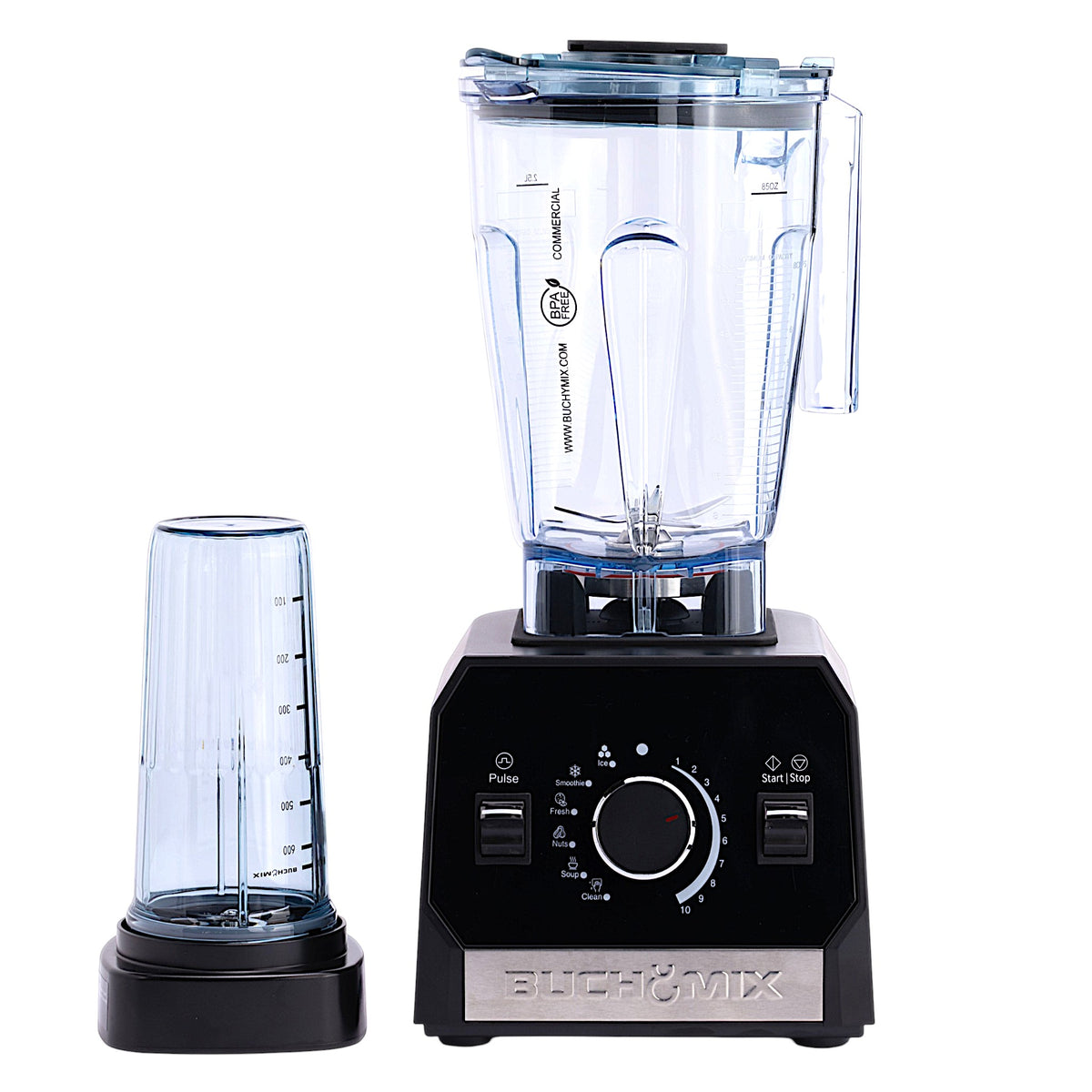 Buchymix Waterproof High Performance Smart Vertex Blender with sleek design and control panel, ideal for smoothies and blending tasks.