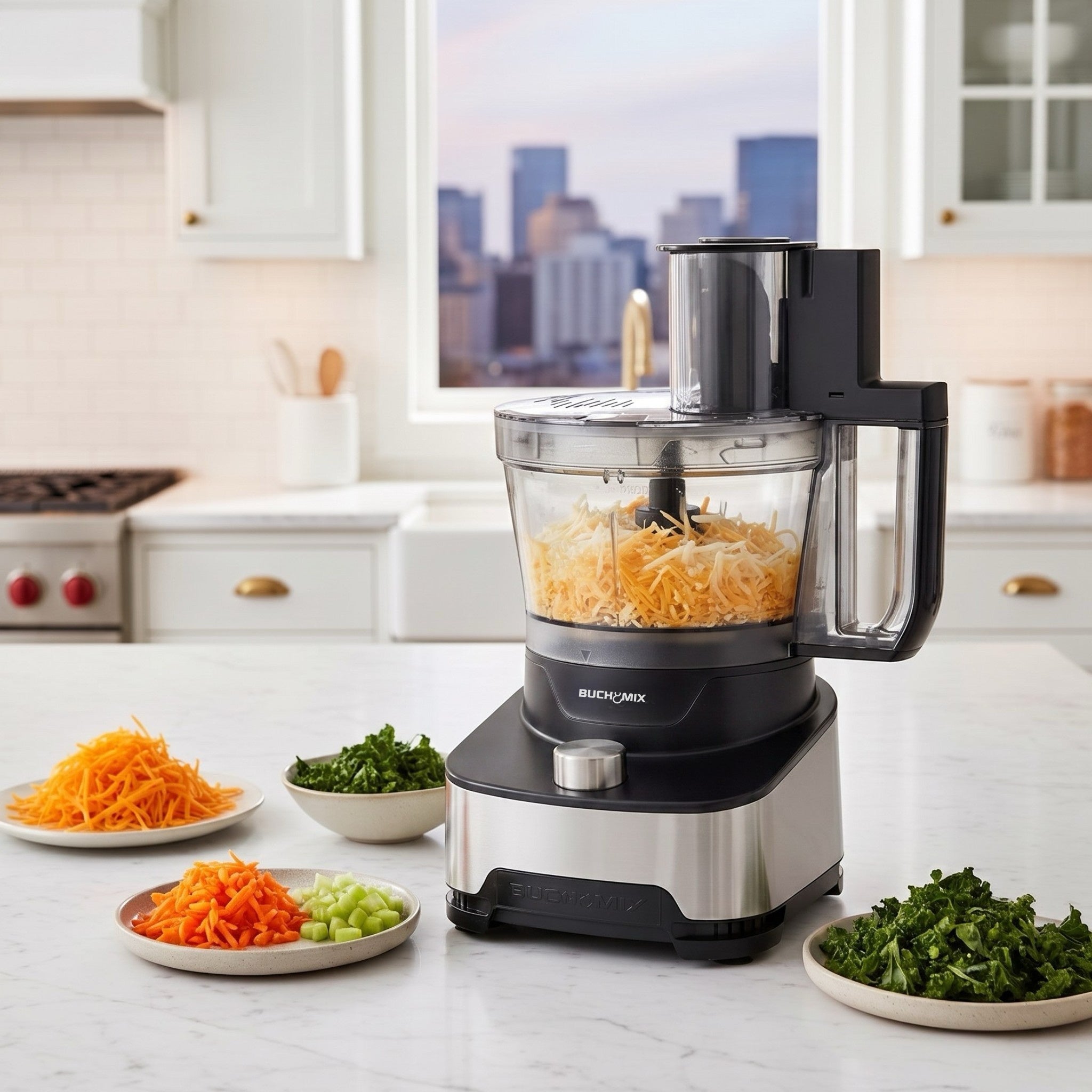 3.5L Multifunction Food Processor With Unbreakable Bowl