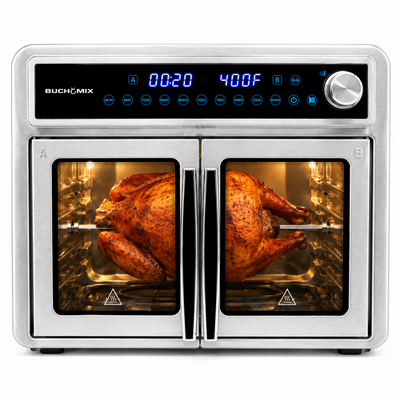 All Stainless Steel Dual Compartment XL French Door Air Fryer Oven