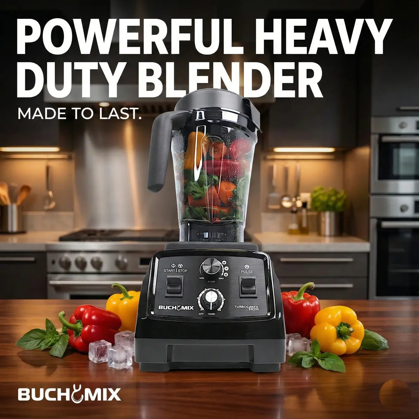 3 in 1 High Performance Turbocrush Blender - 3 Liter (2025 UPGRADE) - BUCHYMIX NIGERIA