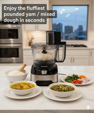 3L Multifunction Food Processor With Unbreakable Bowl (2025 UPGRADE) - BUCHYMIX NIGERIA