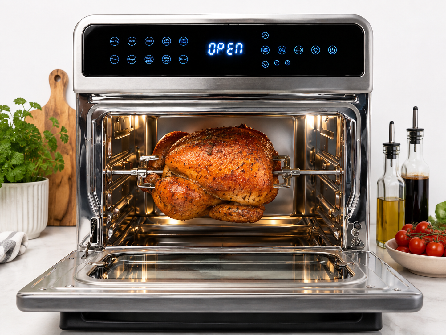 All in one Large Capacity Professional Dehydrator  & Air Fryer Oven -22L