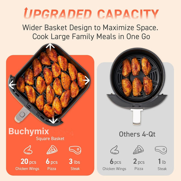 Large Capacity 8 Liter  Digital Air fryer