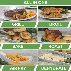 All in one Large Capacity Professional Dehydrator  & Air Fryer Oven -25L