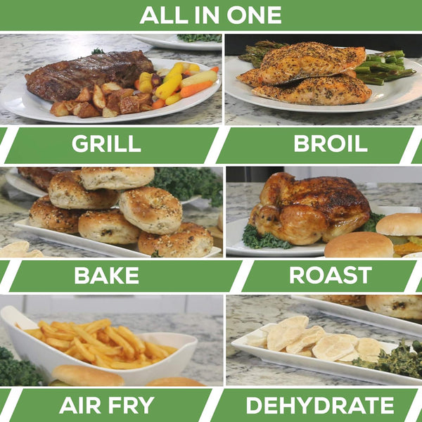 All in one Large Capacity Professional Dehydrator  & Air Fryer Oven -25L