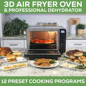 All in one Large Capacity Professional Dehydrator  & Air Fryer Oven -25L