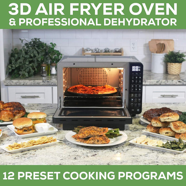 All in one Large Capacity Professional Dehydrator  & Air Fryer Oven -25L