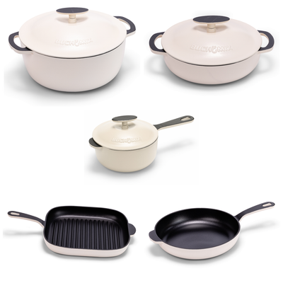 11-pieces Premium Enamel cast Iron Cookware