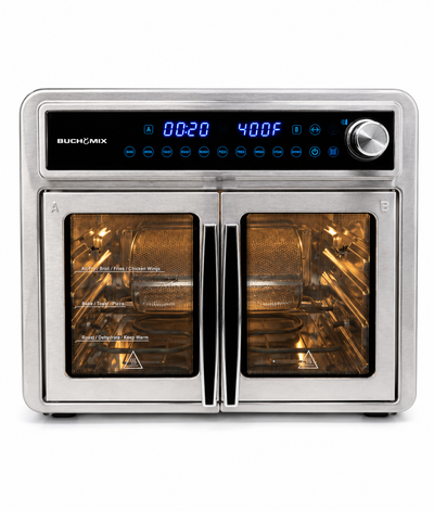 All Stainless Steel Dual Compartment XL French Door Air Fryer Oven