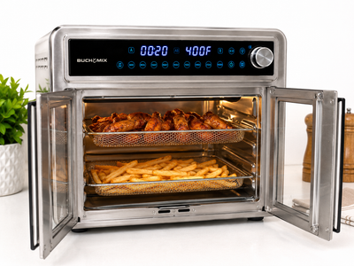 All Stainless Steel Dual Compartment XL French Door Air Fryer Oven