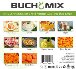 12 in one Multifunction Food Processor With Turbo Stick Immersion Blender