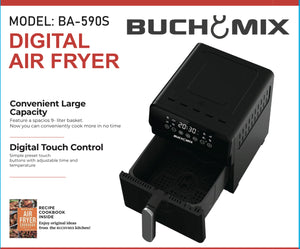 Large Capacity 8 Liter  Digital Air fryer