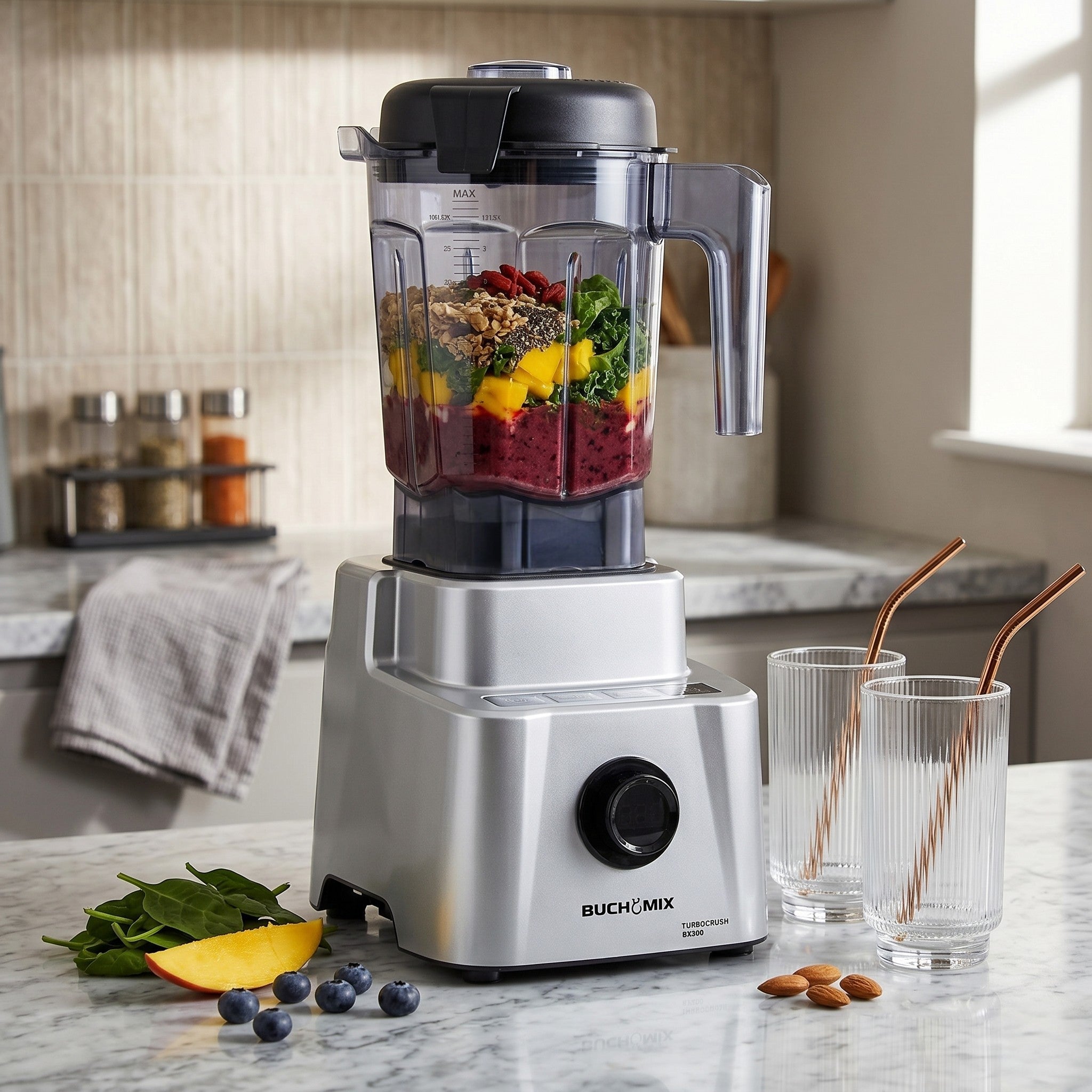 3 in 1 High Performance Turbocrush Blender With Digital Presets - (BX300 OLD VERSION)
