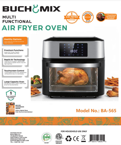 Premium 18L Multifunction  Smart Air Fryer Oven with All Stainless Interior
