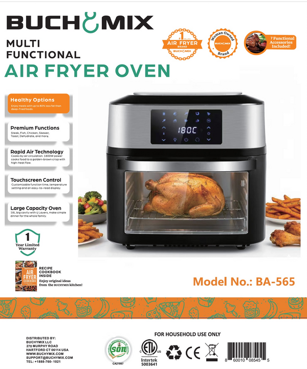 Premium 18L Multifunction  Smart Air Fryer Oven with All Stainless Interior