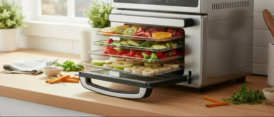 All in one Large Capacity Professional Dehydrator & Air Fryer Oven - 22L - BUCHYMIX NIGERIA