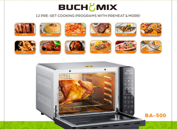 All in one Large Capacity Professional Dehydrator & Air Fryer Oven - 25L - BUCHYMIX NIGERIA