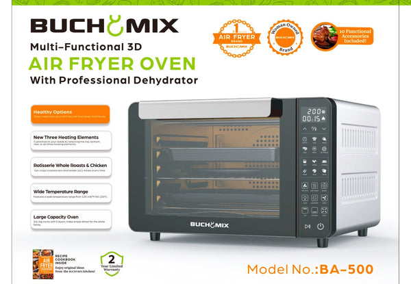 All in one Large Capacity Professional Dehydrator & Air Fryer Oven - 25L - BUCHYMIX NIGERIA
