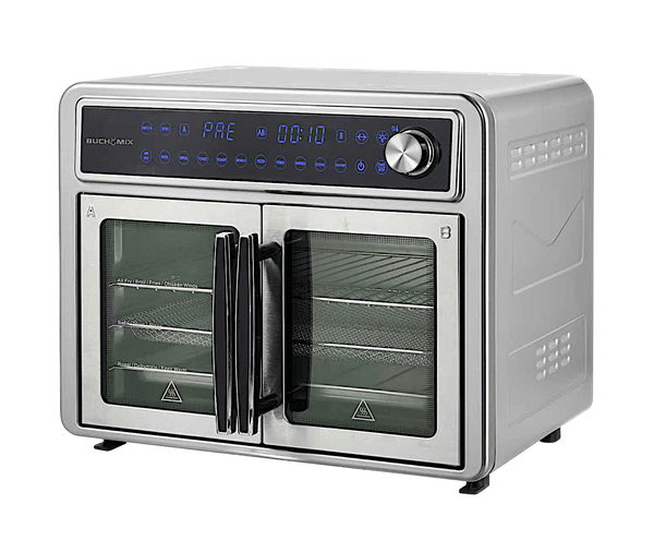 All Stainless Steel Dual Compartment XL French Door Air Fryer Oven - BUCHYMIX NIGERIA