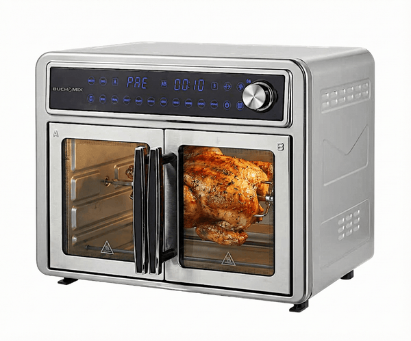All Stainless Steel Dual Compartment XL French Door Air Fryer Oven - BUCHYMIX NIGERIA