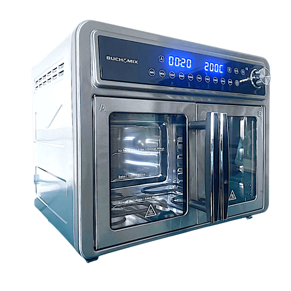 All Stainless Steel Dual Compartment XL French Door Air Fryer Oven - BUCHYMIX NIGERIA