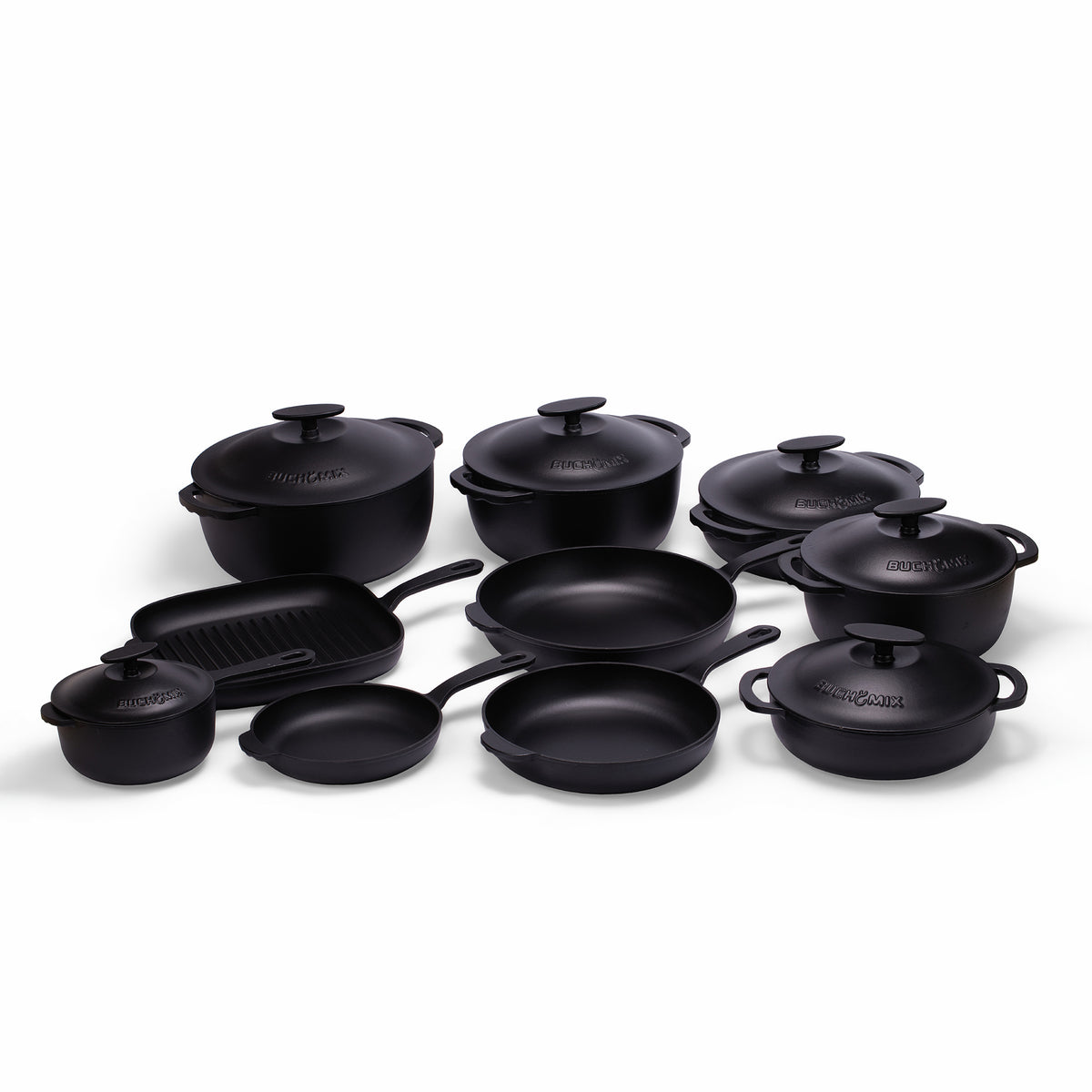 22-Piece Premium Enameled Cast Iron Cookware Set