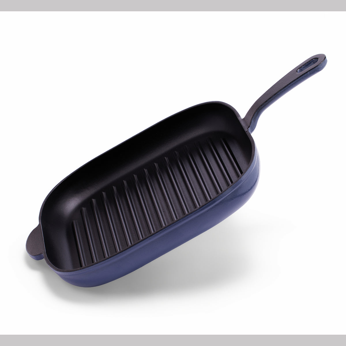 14-Inch Premium Enameled Cast Iron Grill Pan