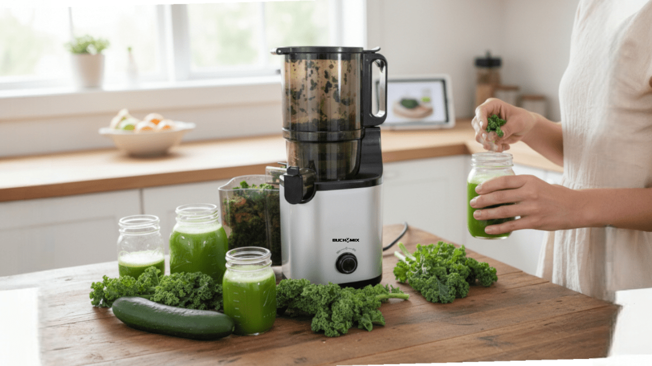 Hands - Free Automatic Feeding Cold Pressed Juicer - BUCHYMIX NIGERIA