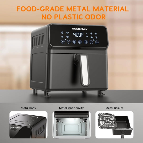 Large Capacity 8 Liter Digital Air fryer - BUCHYMIX NIGERIA