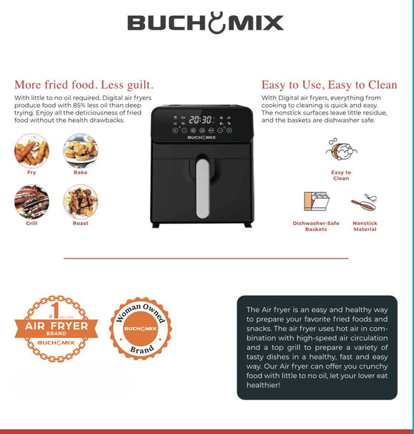 Large Capacity 9 Liter Digital Air fryer - BUCHYMIX NIGERIA