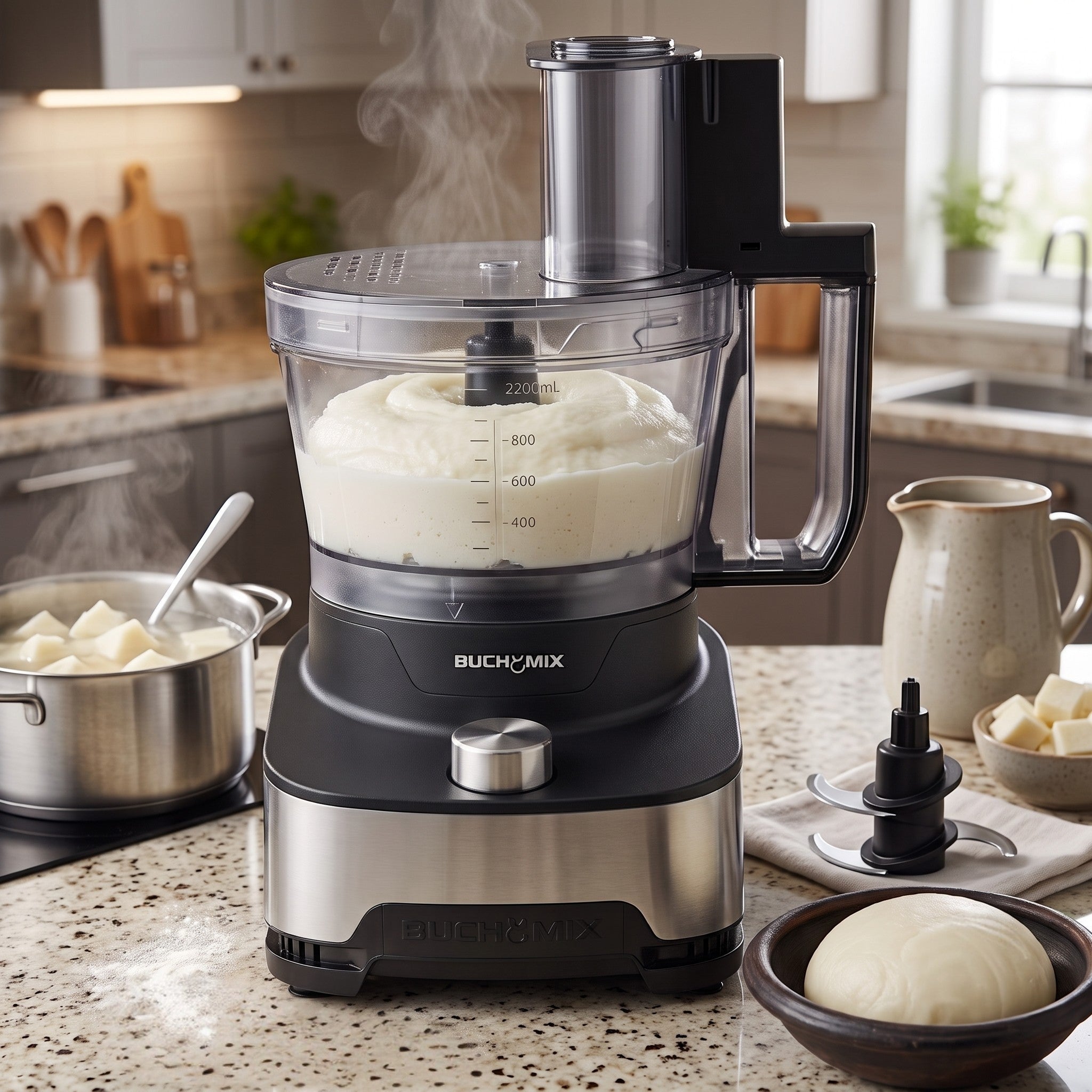 3.5L Multifunction Food Processor With Unbreakable Bowl