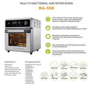 Premium 18L Multifunction Smart Air Fryer Oven - BUCHYMIX NIGERIA