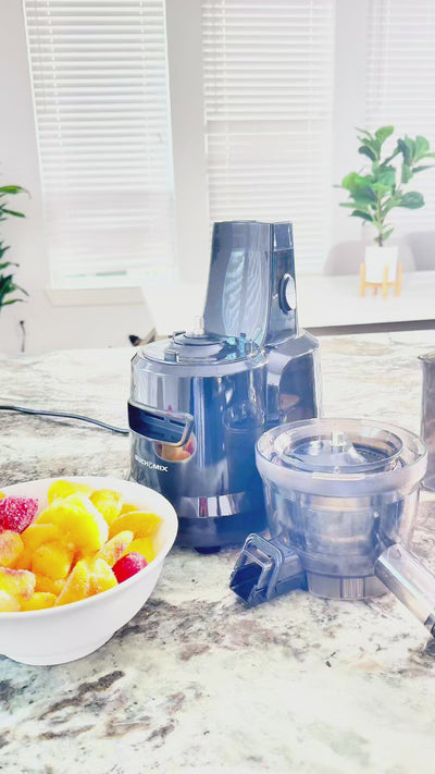 Multifunctional Hands-Free Cold Pressed Batch Juicer Heavy Duty Motor with Citrus Juicer - BJ10