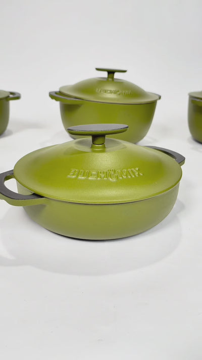 22-Piece Premium Enameled Cast Iron Cookware Set