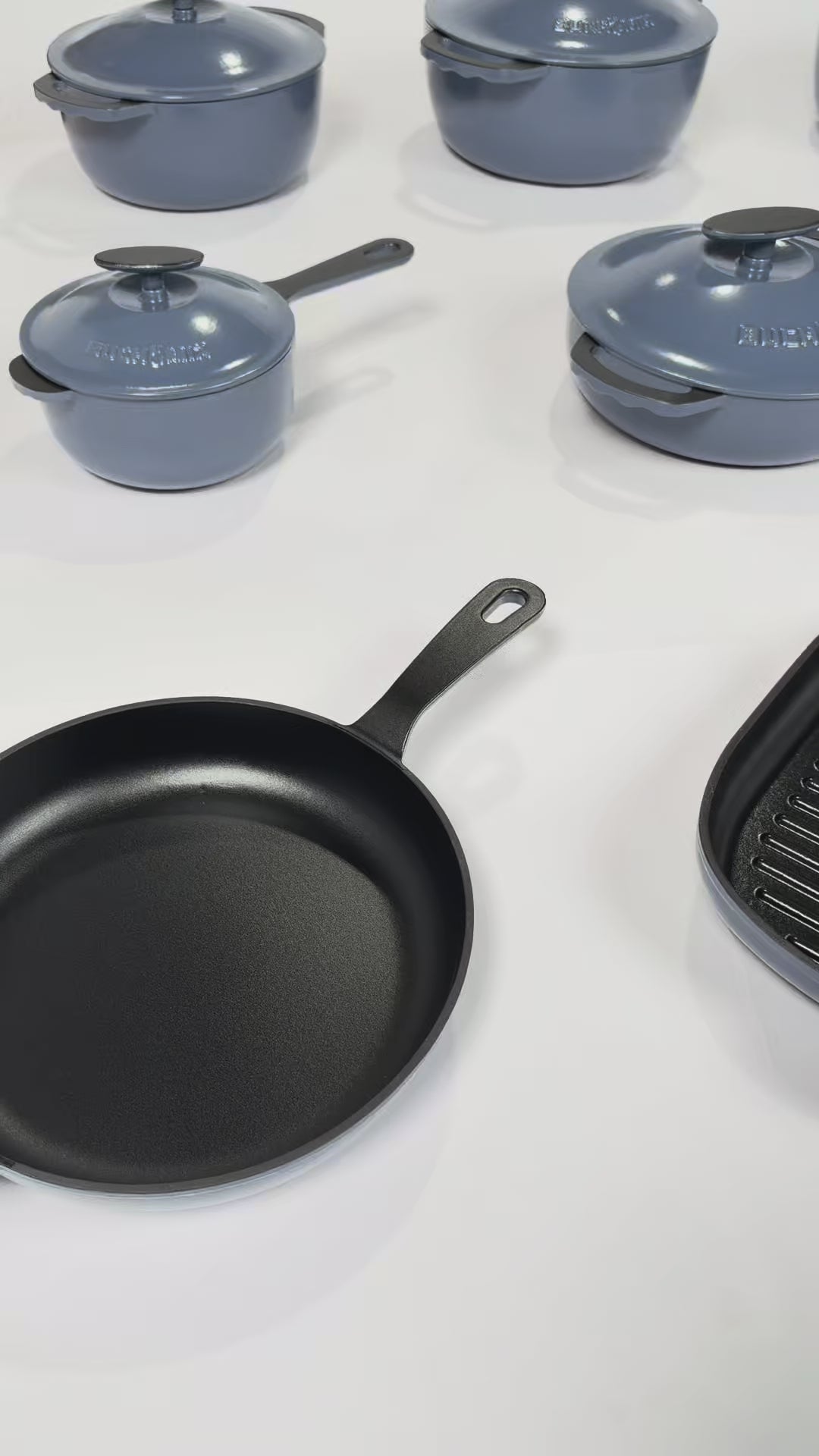 22-Piece Premium Enameled Cast Iron Cookware Set