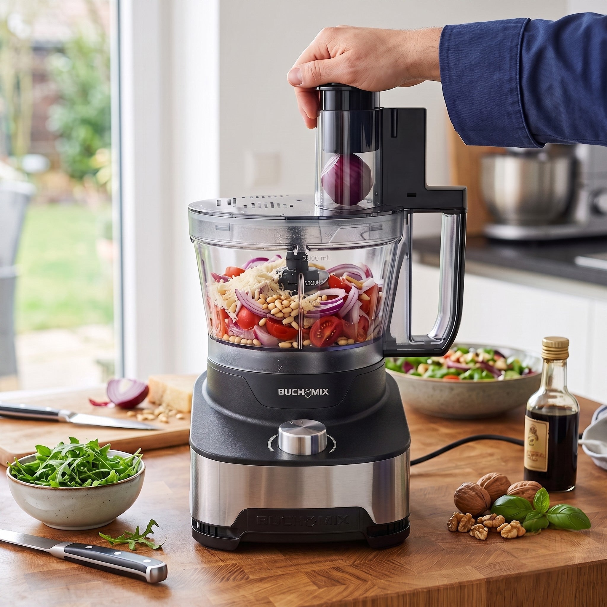 3.5L Multifunction Food Processor With Unbreakable Bowl