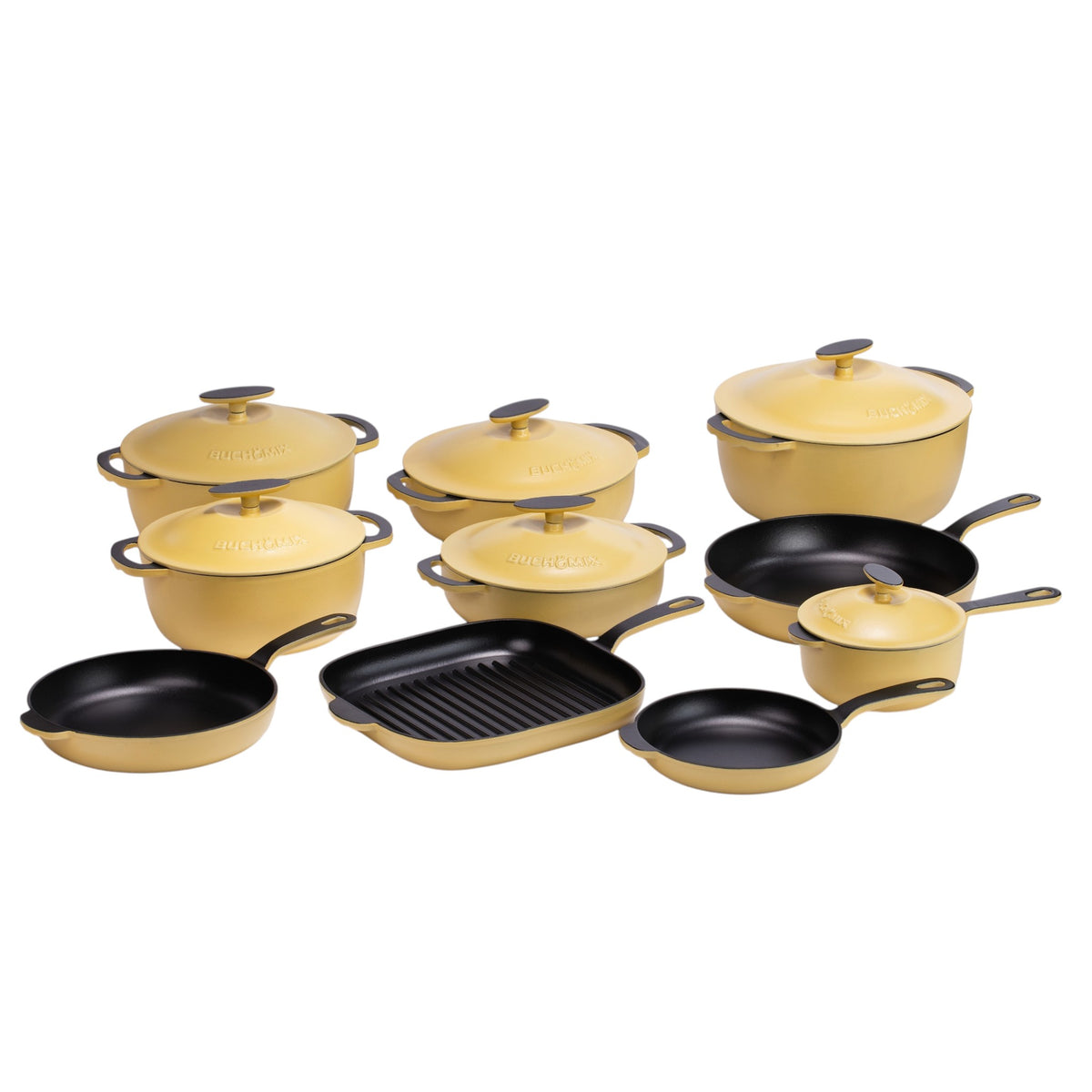 22-Piece Premium Enameled Cast Iron Cookware Set